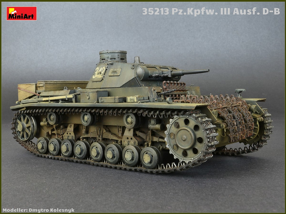 збірна модель Німецький танк Pz.Kpfw.III Ausf. D/B. (Miniart 35213