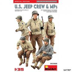 Сборная модель: Американский Экипаж Джипа и Военные Полицейские (специальное издание) (Miniart 35308) 1:35