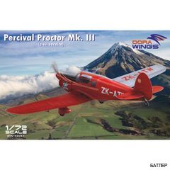 Сборная модель самолета Percival Proctor MK.III (гражданская служба) (Dora Wings 72017) 1:72