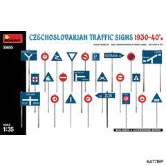 Сборная модель: Чехословацкие дорожные знаки 1930-40-х гг. (Miniart 35655) 1:35