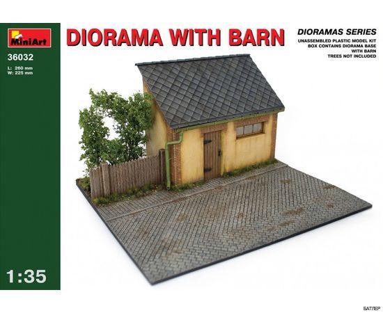 Сборная модель: Диорама с сараем (Miniart 36032) 1:35
