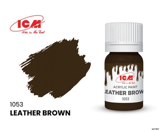 Акриловая краска ICM, коричневая кожа