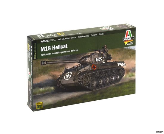 Сборная модель Американский истребитель танков M18 Hellcat ( Italeri 15762 ) 1:56